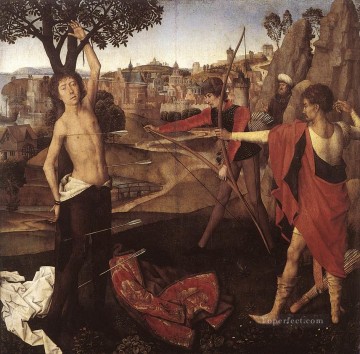 ハンス・メムリンク Painting - 聖セバスチャンの殉教 1475年 オランダ ハンス・メムリンク